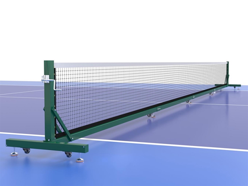 Wheeled tennis posts equipped with a  professional net WQ-0008